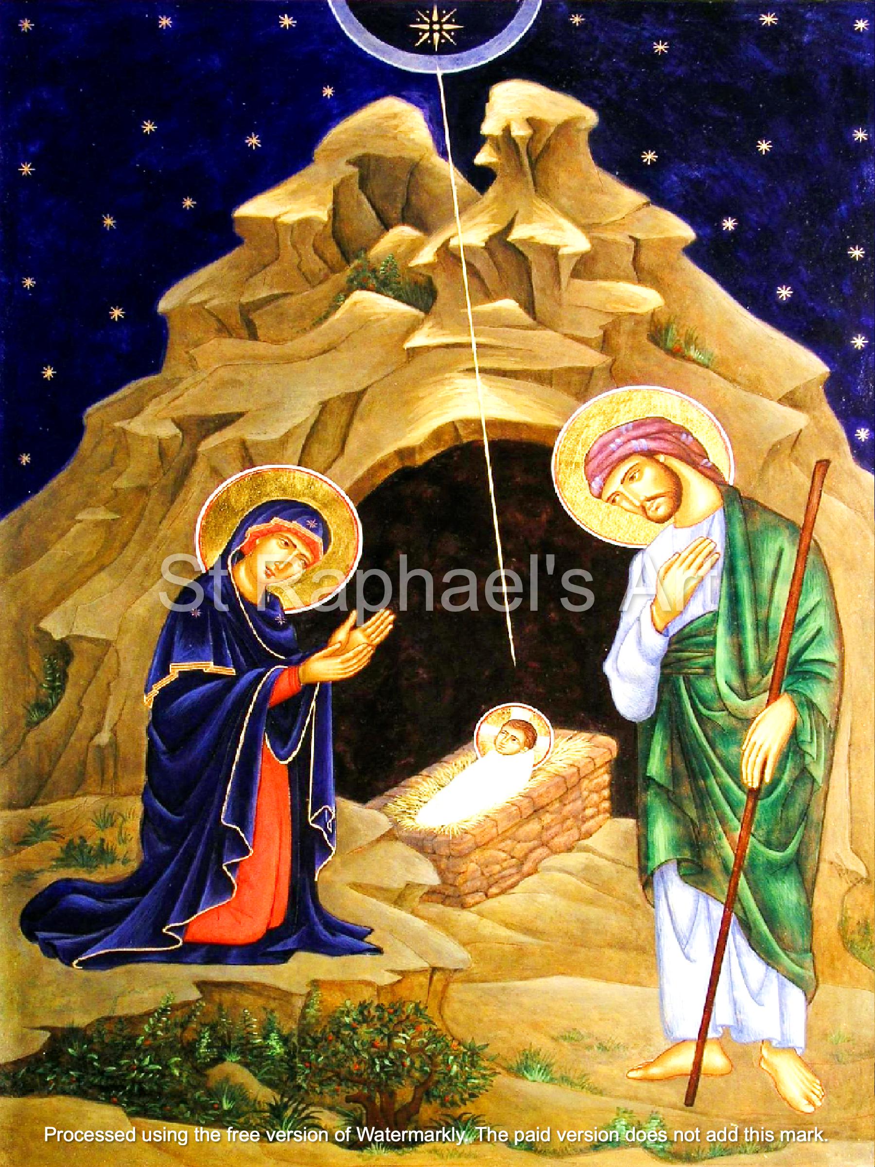 降誕のイコン クリスマス 聖母マリア 幼子イエス 正教会 カトリック