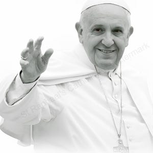 Photo du pape François prière de bénédiction pour un pape décédé RIP vicaire de Rome Vatican cartes de prière téléchargements numériques catholique imprimable