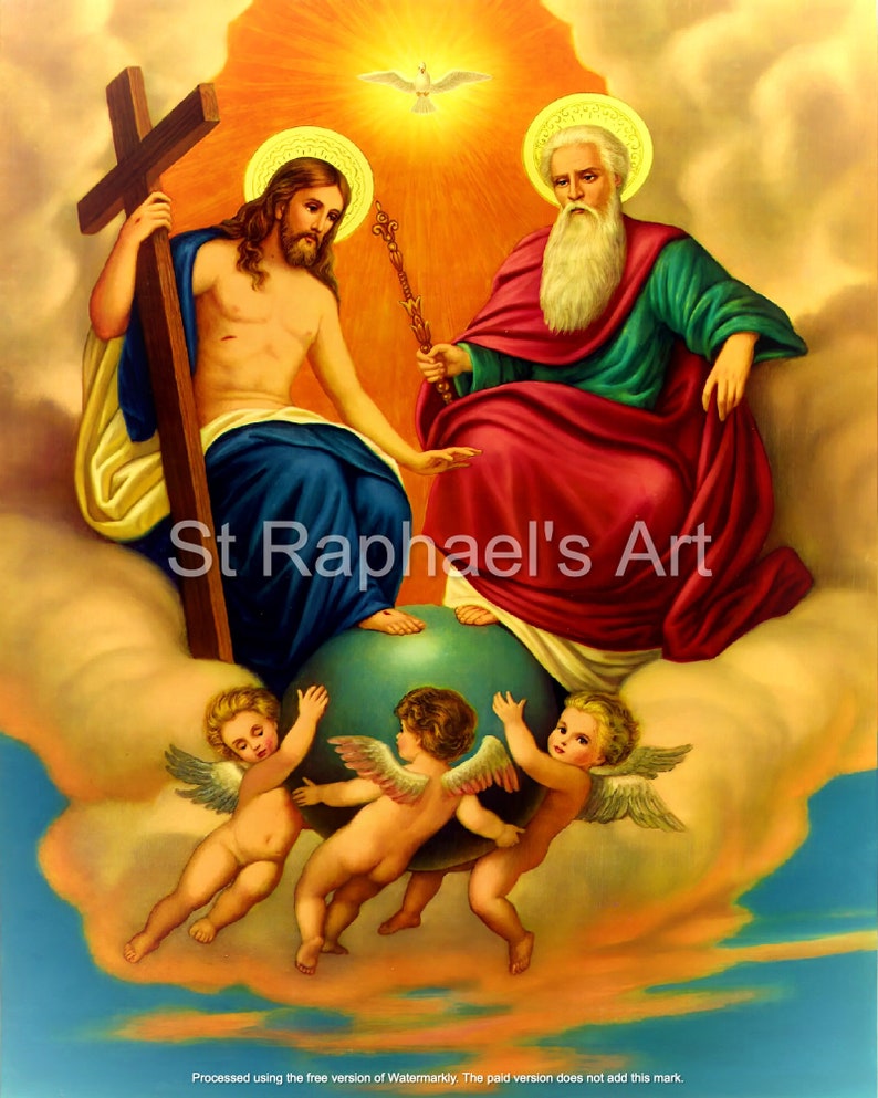 Blessed Trinity - Father Son and the Holy Ghost - Traditional Catholic ...