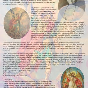 Oração de São Miguel Exorcismo original do Papa Leão XIII Orações para proteção Arcanjo maligno Miguel Downloads digitais para impressão católica