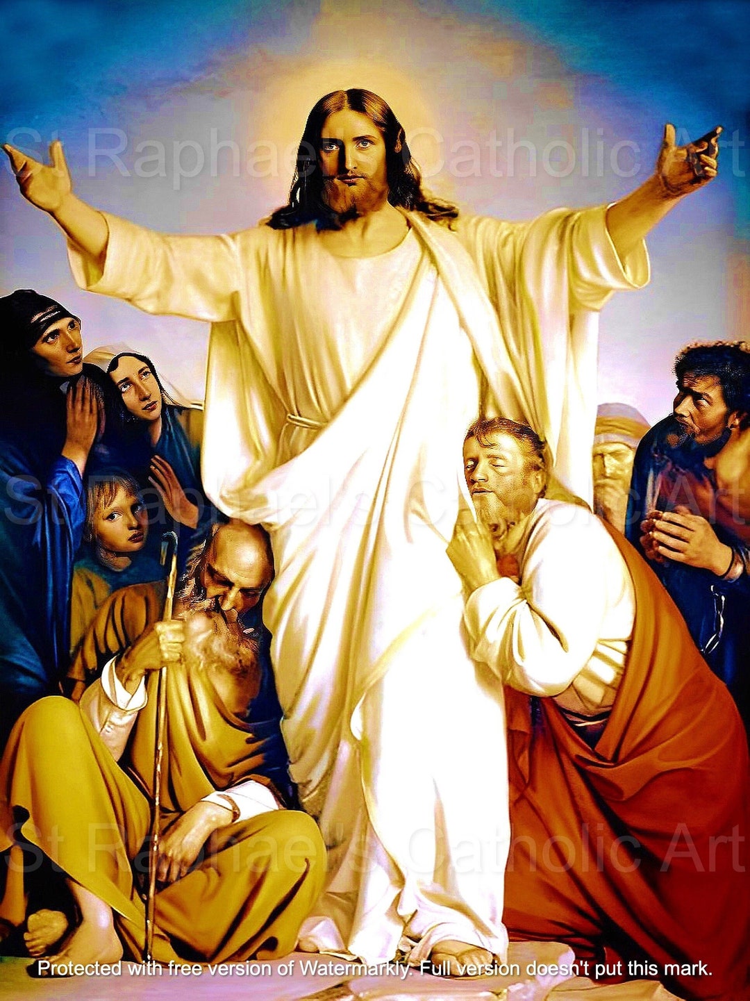 Jesus Resurrection Easter Traditional Catholic Holy Icon Picture ...
