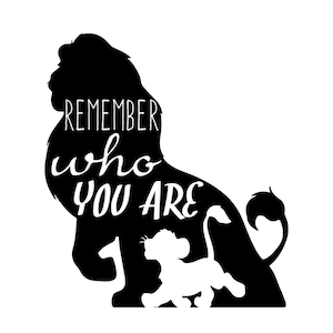 Rei Leão - Lembre-se, Svg, Png, arquivos cortados para Cricut, Silhouette