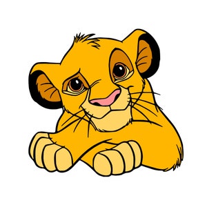 Lion King - Simba, Svg, Png, couper des fichiers pour Cricut, Silhouette