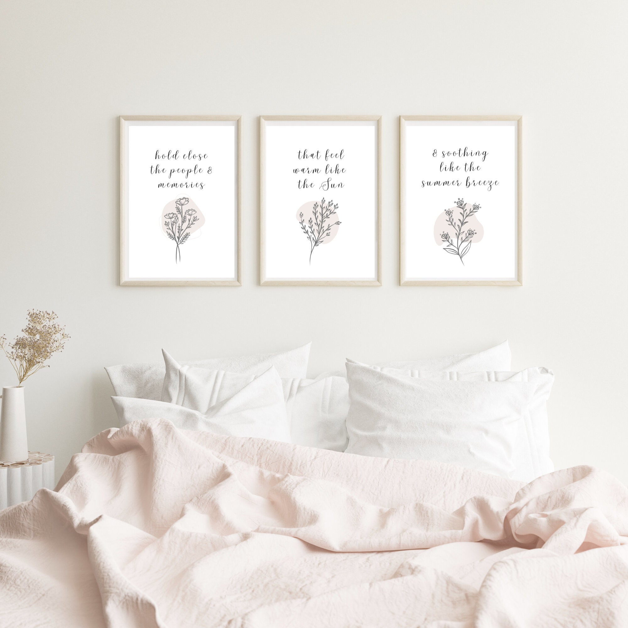 Set of Three Printable Wall Art Digital Prints Instant Download Boho ...