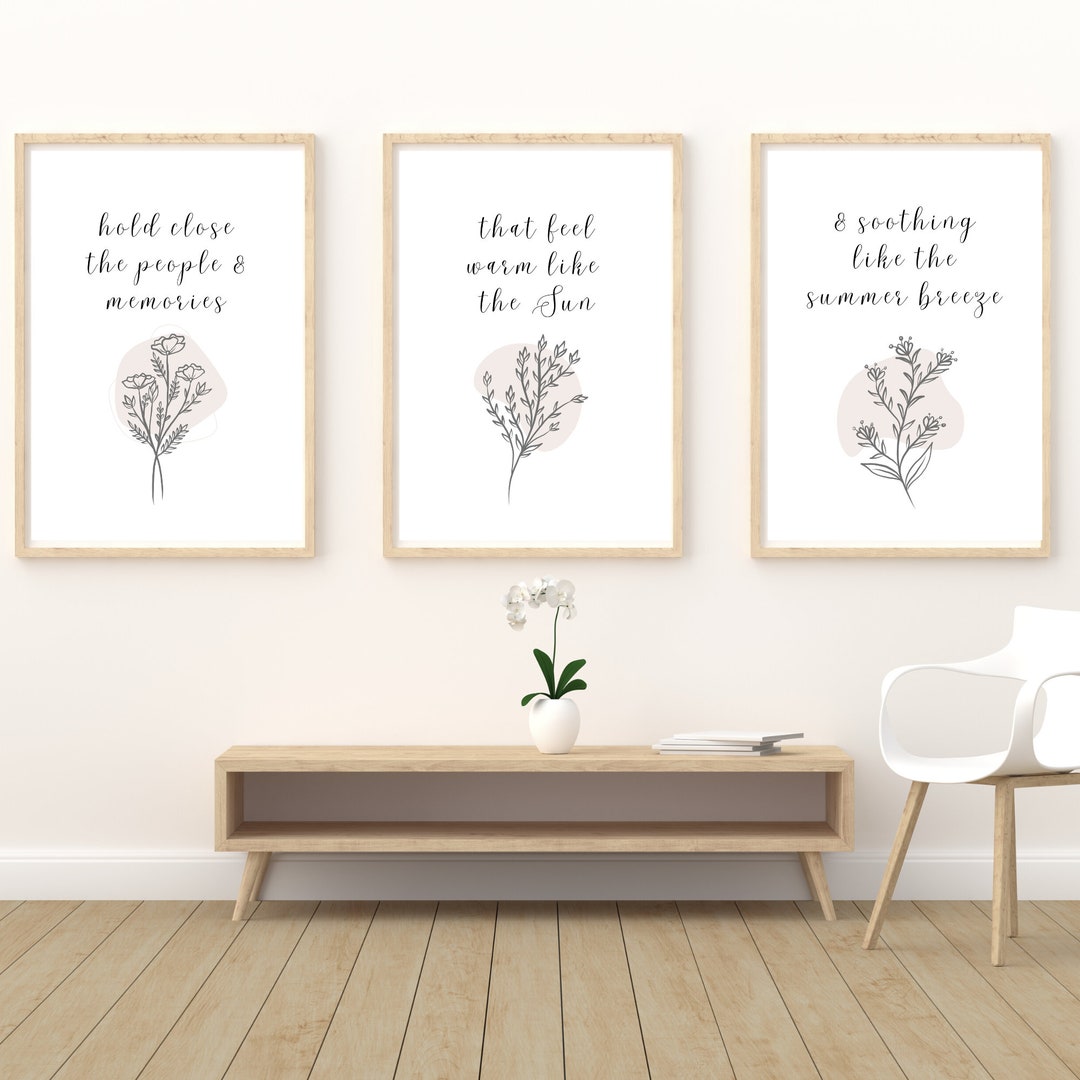 Set of Three Printable Wall Art Digital Prints Instant Download Boho ...