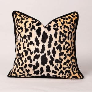 Velvet Leopard Pillow Cover, Leopard Pillow Cushion, Leopard Throw Pillow,Cheetah Velvet Cushion Case,Velvet Leopard,Animal Print Home Decor