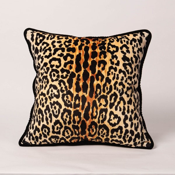 Velvet Leopard Pillow Cover, Leopard Pillow Cushion, Leopard Throw Pillow,Cheetah Velvet Cushion Case,Velvet Leopard,Animal Print Home Decor