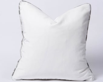 Luxury White Velvet Pillow Cover: Modern Home Decor