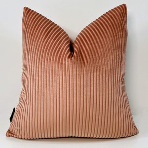 Luxury Rose Pink Velvet Pillow Cover, Powder Pink Pillow Cover, Blush Cord Velvet Pillows,Euro Sham ,Throw Pillow Cover,Cushion,All Size