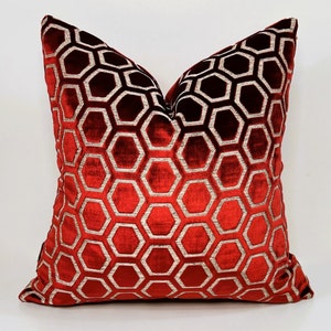 Luxury Velvet Pillow Cover, Burgundy Velvet Pillows,Wine Red-Golden Pillow,Decorative Pillow,Throw Pillow,Cushion Cover,Geometric Pillows