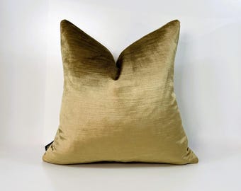 Luxury Gold Velvet Throw Pillow Cover, Gold Pillows,Decorative Lumbar Pillow Cover, Bronze Velvet,Cushion Cover 18x18,20x20,12x22,12x20&#39;&#39;
