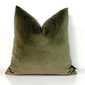 Luxury Sage Green Velvet Pillow Cover: Farmhouse Decor Pillows and Throw Blankets