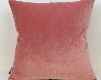 Blush Pink Velvet Throw Pillow,Pink Rose Velvet Pillow Cover,Pink Velvet Cushion Cover,Pink Lumbar Throw Pillow,12x20,18x18,20x20,22x22