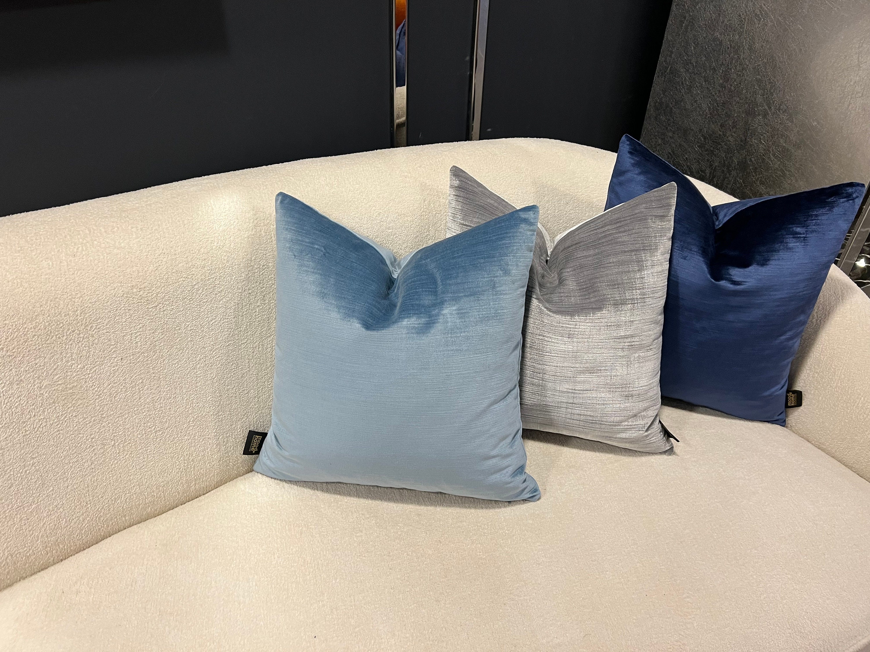 Silver Velvet Pillow Cover Silver Throw Pillow Shiny Light Etsy