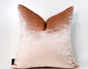 Luxury Pink Velvet Pillow Cover, Blue Velvet Pillow, Dusty Pink Throw Pillow, Pink Shiny Cushion Covers,18x18,20x20,22x22 İnches All Sizes