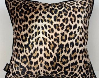 Set di 2 federe per cuscini con stampa leopardata