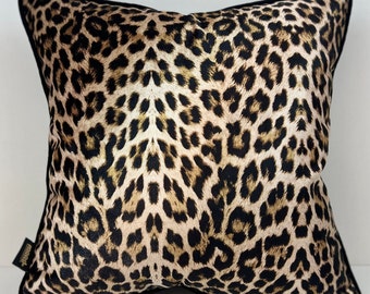 Luxury Leopard Velvet Pillow Cover, Leopard Print Velvet Cushion Cover, Cheetah Velvet Pillow Cover, Leopard, Animal Print Home Decor