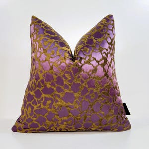Luxury Purple Oil Green Leopard Pillow Cover,Woven Fabric Leopard Pillows,Purple Oil Green Anmal Pattern Pillow,Leopard Double Sided Pillow
