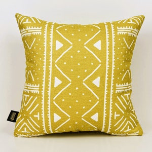 African Mudcloth Pattern Lime Green Pillow Cover,Yellow Cushion Covers, Mudcloth Pillow, African Pillow, Bogalan Pillow,Lime Green Pillow