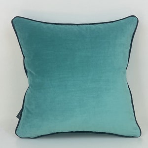 Luxury Teal Blue Pillow,Blue Velvet Pillow Cover,Velvet Pillows,Blue Pillow,Throw Pillow Covers,Blue Pillow Covers,18x18 20x20 Pillow Cover.