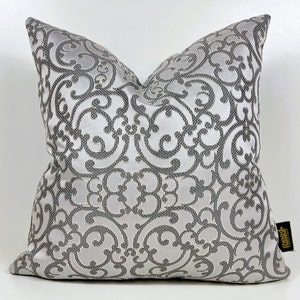 Poszewka na poduszkę Silver Luxury, poduszki Silver Gold Luxury, poduszka dekoracyjna Silver Grey, poszewka na poduszkę Silver Grey, wzór geometryczny 18x18&#39;&#39;