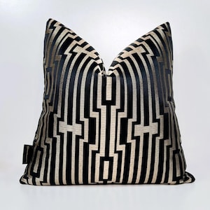 Luxury Bronze Black Pillow Cover,Black Gold Pillow Cover,Black Gold Decorative Pillow Case,Throw Pillow Cover, 18x18&#39;&#39;,20x20&#39;&#39; All Sizes