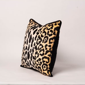 Velvet Leopard Pillow Cover, Leopard Pillow Cushion, Leopard Throw ...