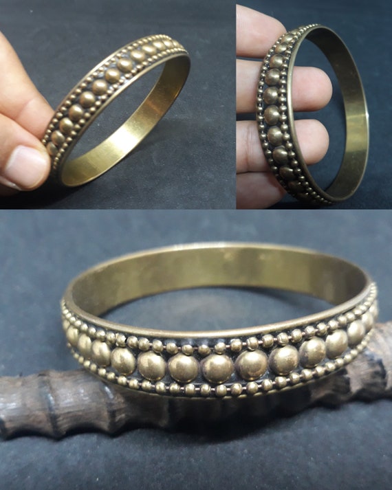 Antique Berber Bracelet, Copper Bangle, Berber Je… - image 1