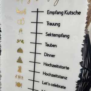 Hochzeit Willkommensschild Acryl Welcome sign Sitzplan Taufe Kommunion Taufe Schild Acryl Geburtstag JGA Babyparty Bild 6