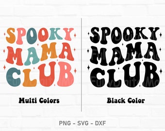 Spooky Moms Club Png, Checkered Spooky Mama Png, Retro Halloween png, Sublimation Design, mama Designs, Retro png