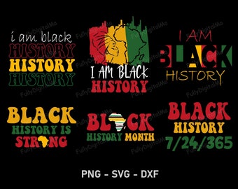 Black History Svg bundle, Black Month Sublimation, I Am Black African American, black history month svg, Black King Svg, Digital Download