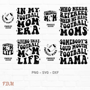 Football Mom SVG Bundle, Football Mom Life svg, football mom era svg, Football Mom Png, Football svg Designs, Supportive Mom svg, Sports Png