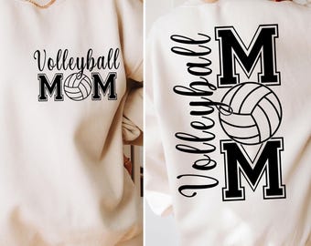 Black/White Volleyball Mom SVG PNG, Volleyball Mom Shirt Png, Volleyball Mama Svg, Sports Mom Png, Volleyball Png, Game Day Svg, Cut File