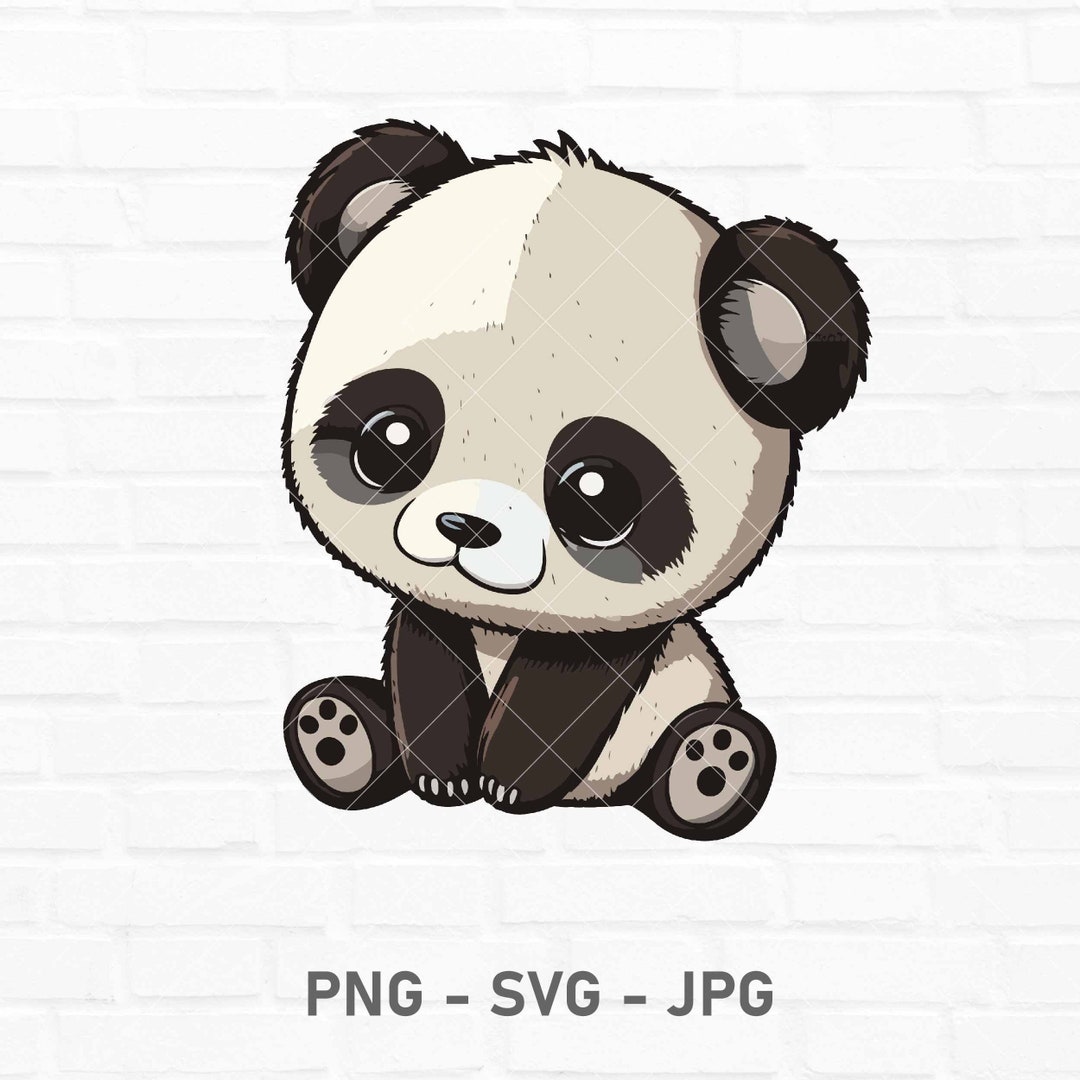 Cute Panda Svg | Cute Baby Panda Svg | Panda Clipart Svg | Panda Love ...
