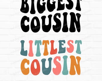 Biggest Cousin Retro Svg, Littlest Cousin Svg, Familly Vacation Svg, Matching Cousin Shirt Design, Cool Cousin Club, Cousin Sublimation Png