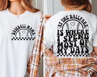 At the Ballpark is waar ik de meeste van mijn dagen doorbreng Svg, Baseball Png, Baseball Mama Png, Game Day Png, Baseball Mom, Honkbalcadeau, Cut Files