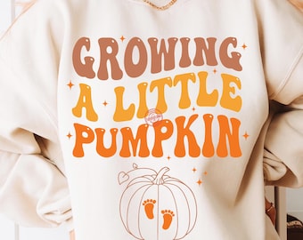 Growing A Little Pumpkin Svg, Fall Maternity Png, Fall Pregnancy Announcement Gift, Pregnancy Thanksgiving, Pregnancy Png, Thanksgiving Svg
