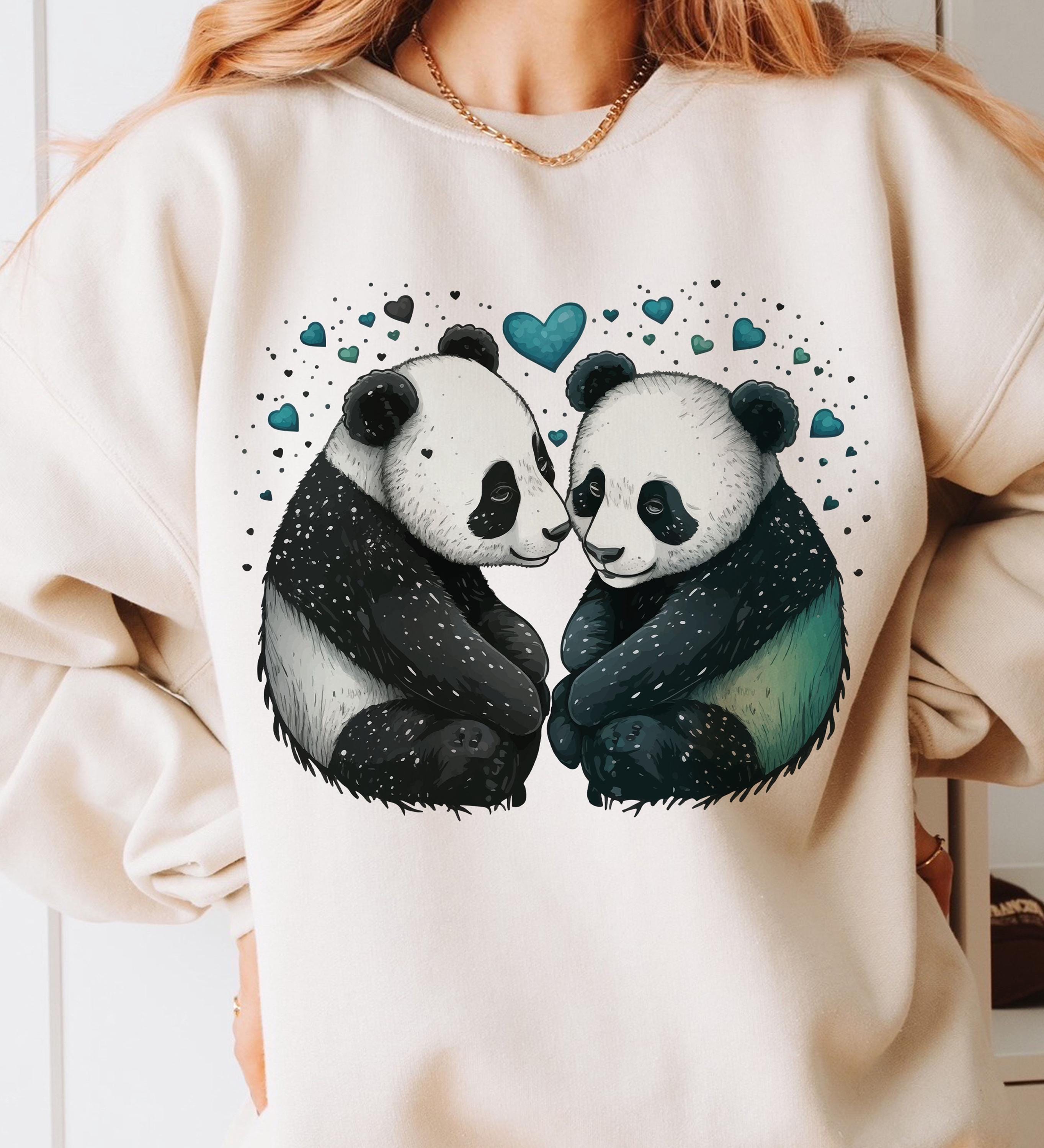 Panda Love Svg, Cute Valentine Day Gift, Panda Heart Svg, Cute