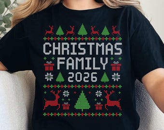 Christmas Family 2026 SVG PNG, Christmas Ugly Sweater, Retro Matching Ugly Christmas For Families, Ugly Christmas Sweaters, Digital Download