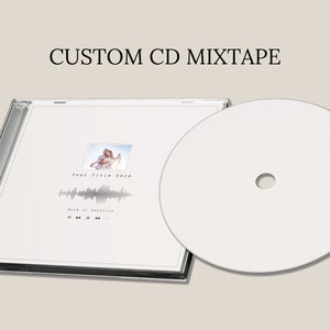 Personalized Photo CD Mixtape, Custom Jewel Case, Music Playlist