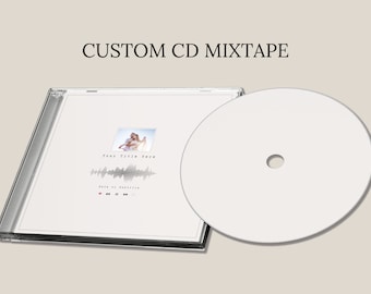 Personalized Photo CD Mixtape, Custom Jewel Case, Music Playlist