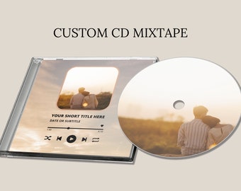 Personalized Photo CD Mixtape, Custom Jewel Case, Music Gift