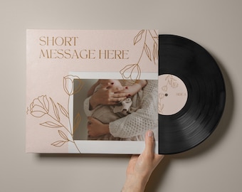 Custom Vinyl Record LP Mixtape: Personalized Photo & Songs