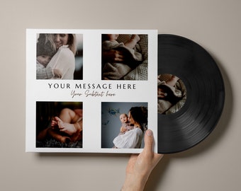 Custom Photo Vinyl Record: 12" LP Mixtape, Personalized Gift