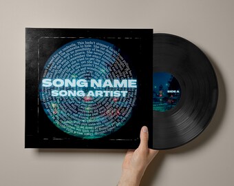 Custom Vinyl Record Mixtape 12" LP, Personalized Music Gift