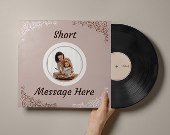 Custom Vinyl Record Mixtape | Personalized Photo LP, 40 min Playlist