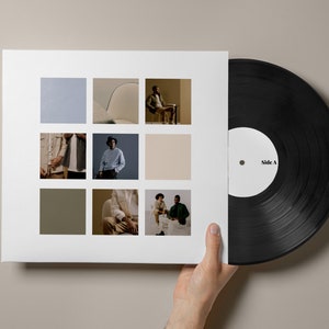 Custom Vinyl Record, 12in LP, Personalize Record, Custom Gift, Custom Record Vinyl, Perfect for Gifts, Photo Border, Comes with Template