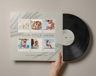 Anpassad fotokollage vinylskiva, personlig 12-tums LP-present