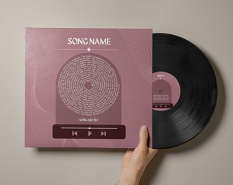 Custom Vinyl Record Mixtape, Personalized LP, Anniversary Gift