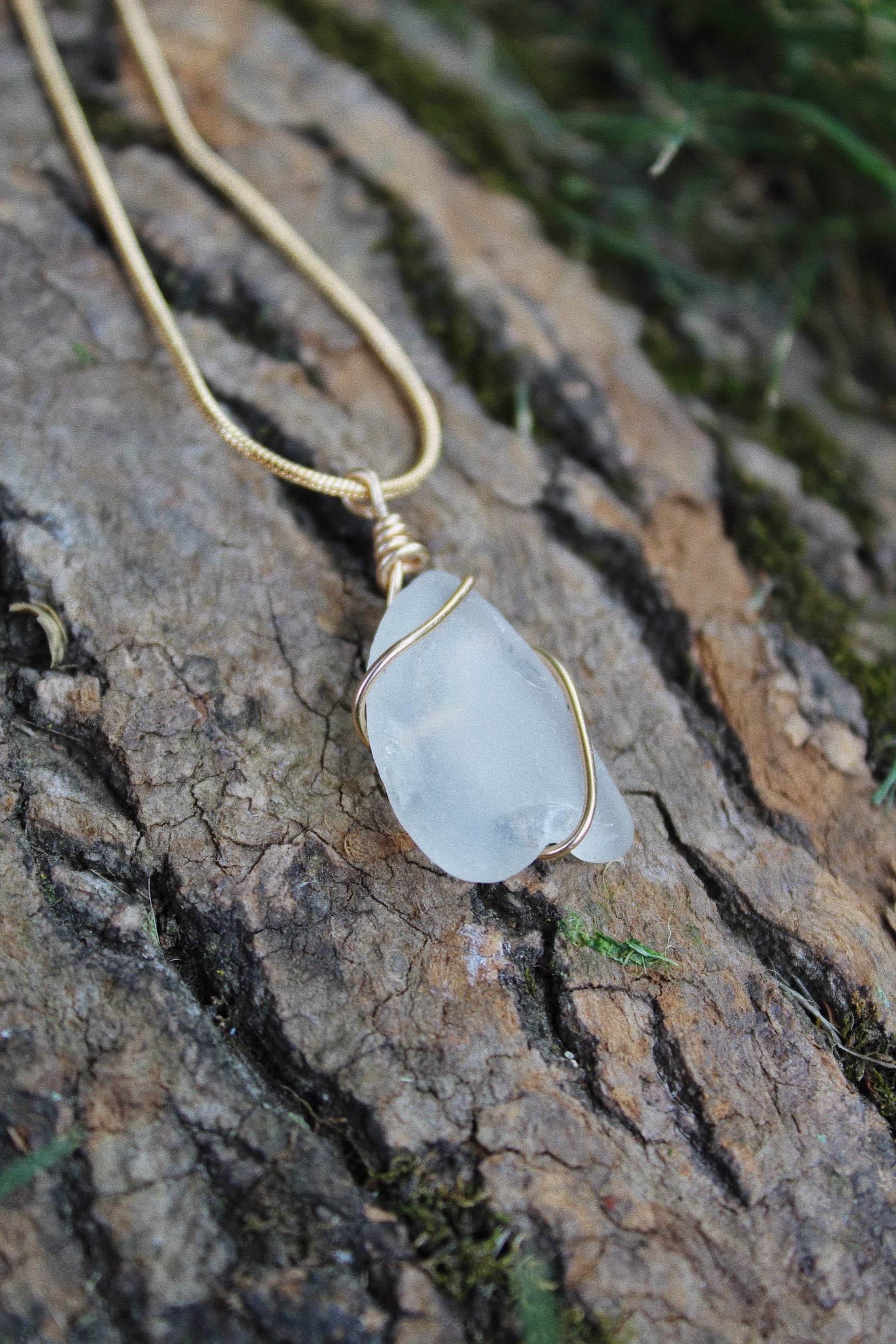 Golden Eye of the Sea Necklace